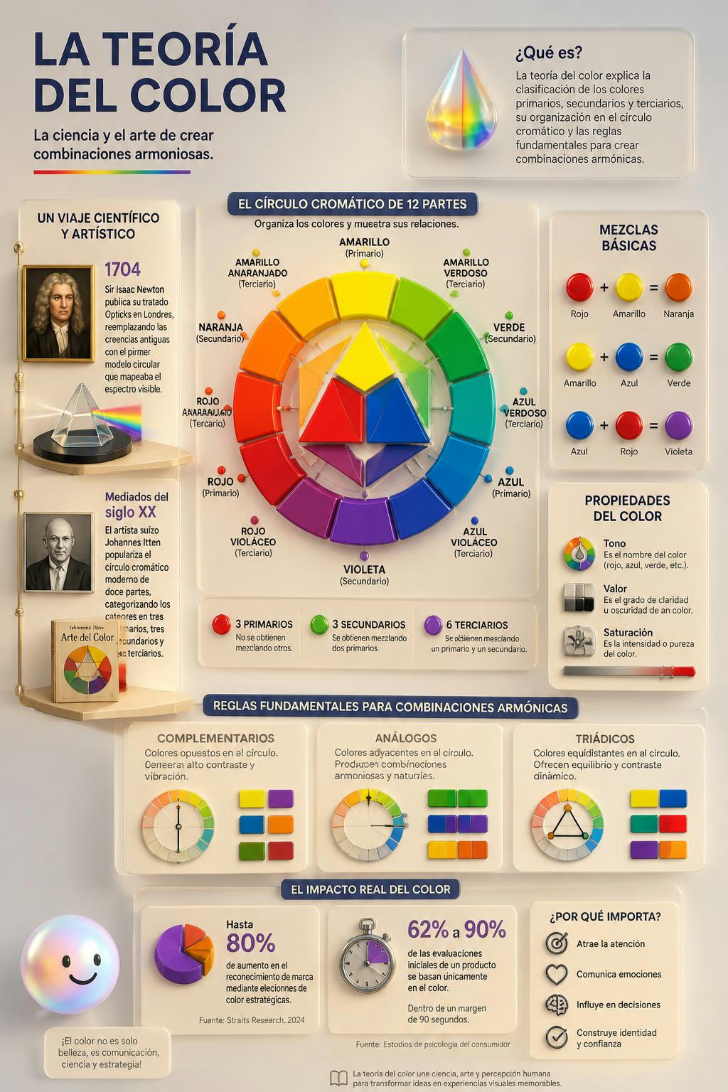 Toda la armonía visual de nuestro entorno nace de solo tres colores básicos.
