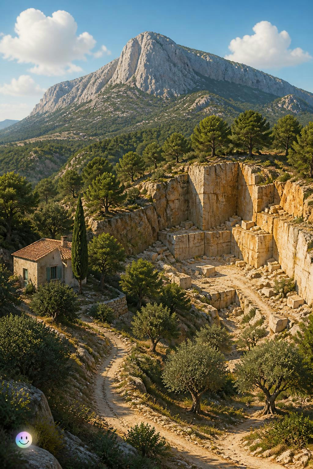 The sun-drenched hills and rocky landscapes of Aix-en-Provence, the scenic southern French city where painter Paul Cézanne was born in 1839.
