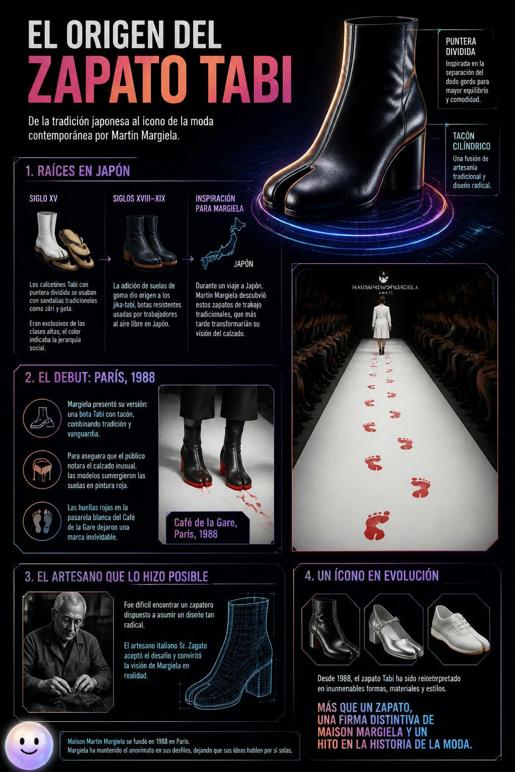 Los icónicos Tabi de Margiela nacieron de calcetines de trabajo japoneses.