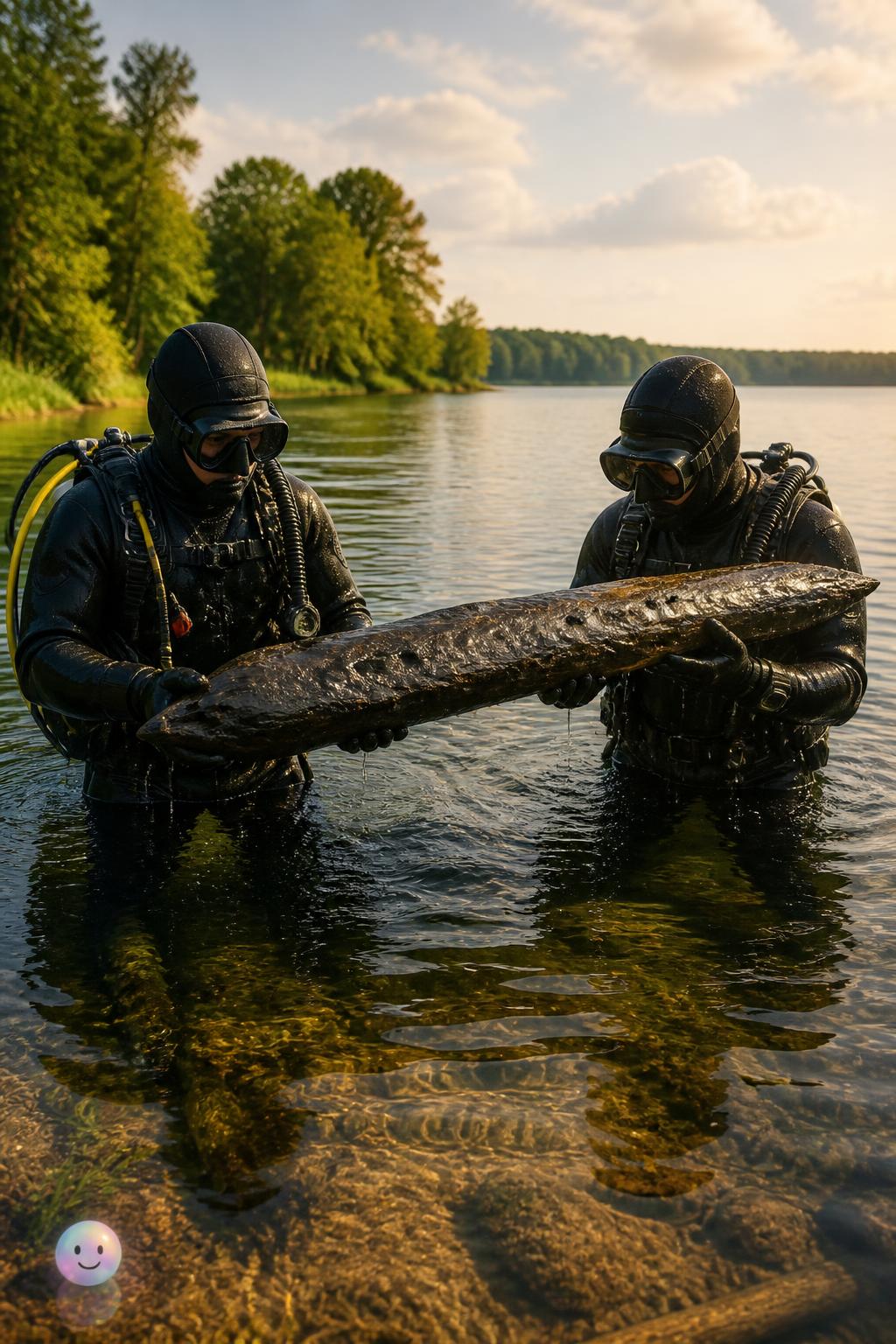Ein sensationeller Fund im Arendsee zeigt: Schon vor 10.500 Jahren bauten Menschen mit Holz.