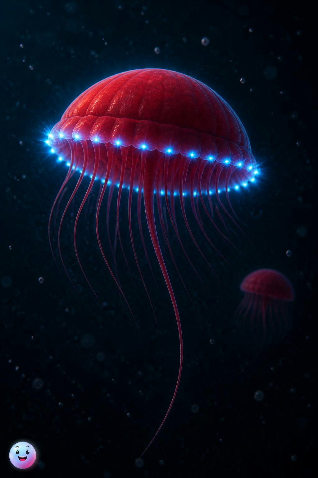 La medusa Atolla del océano profundo genera su propia luz azul mediante una reacción química