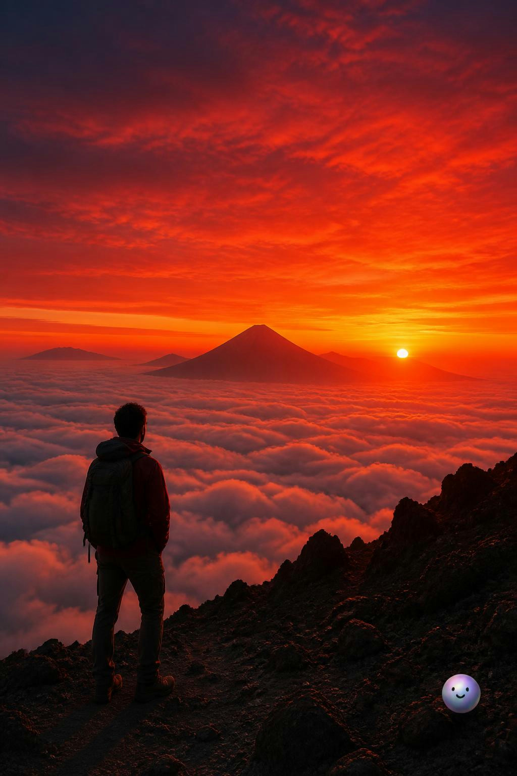 En el Teide, el atardecer es rojo porque la luz azul no atraviesa tanta atmósfera