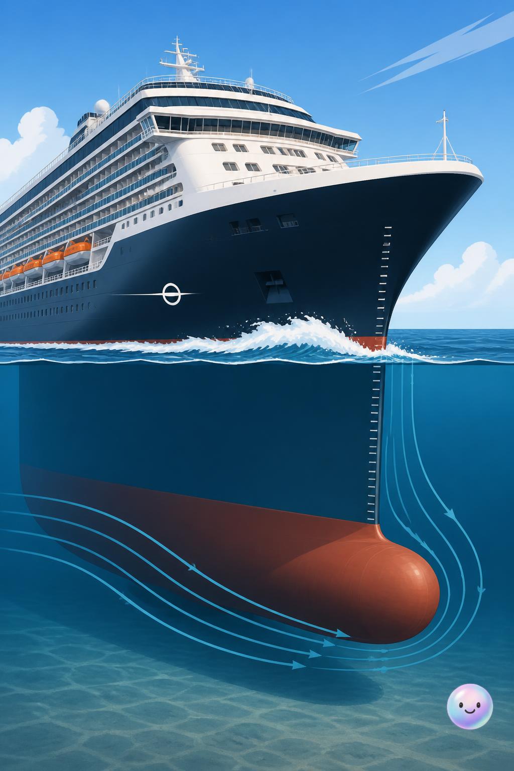 A 200,000-ton ship floats simply by pushing aside 200,000 tons of water.