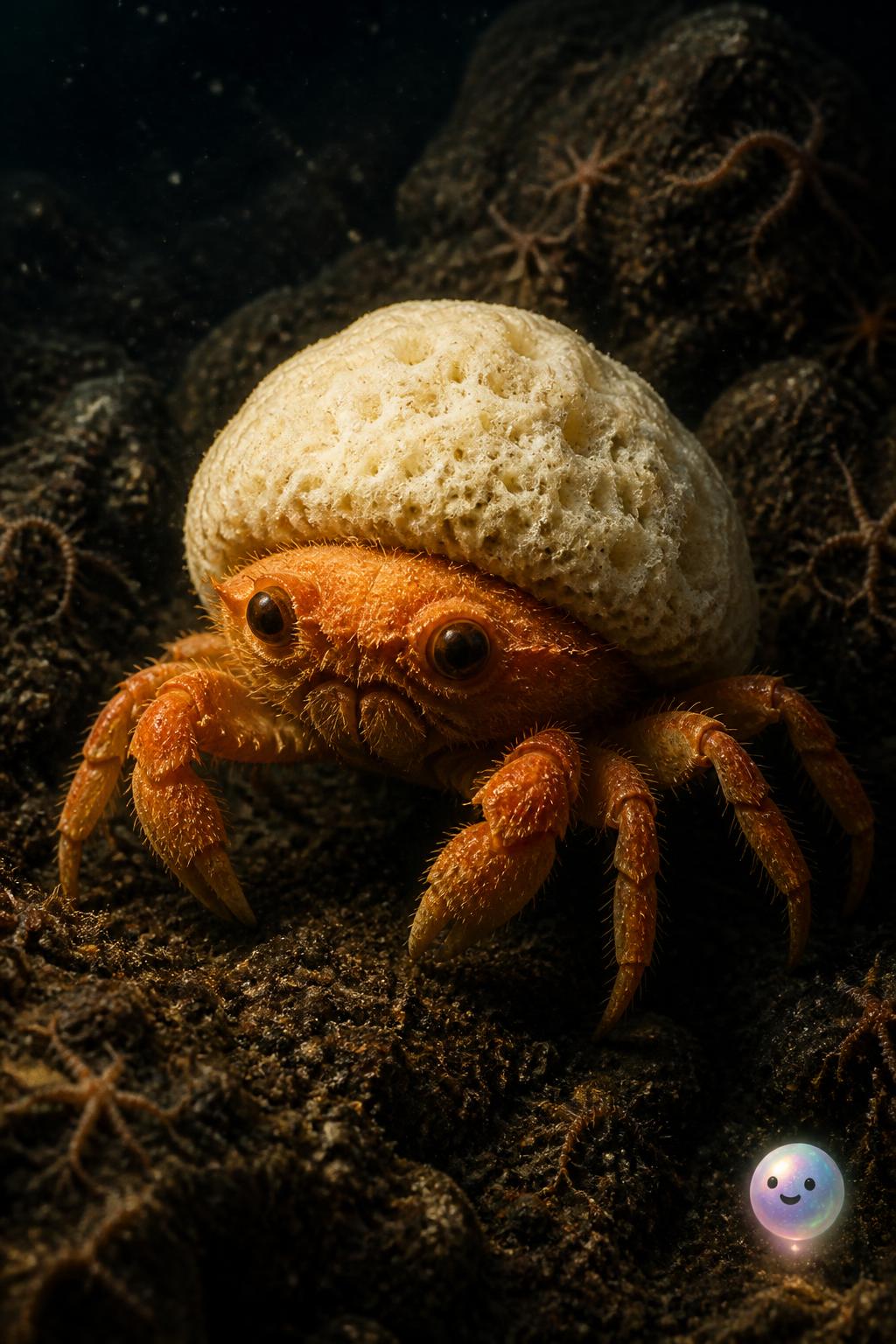 Un crabe avec un chapeau ?