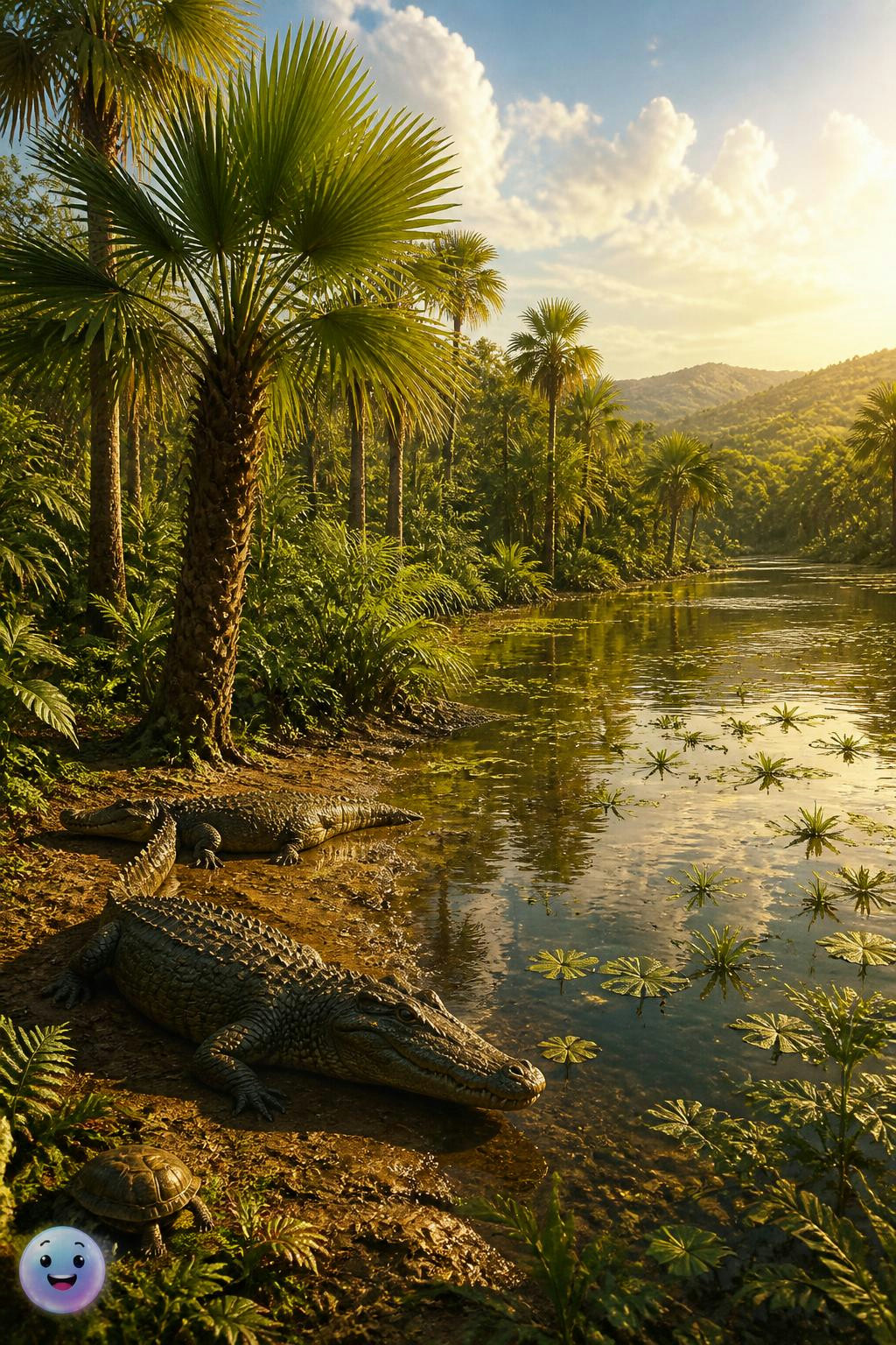 During the Eocene epoch, the high Arctic was warm enough to grow lush palm trees.