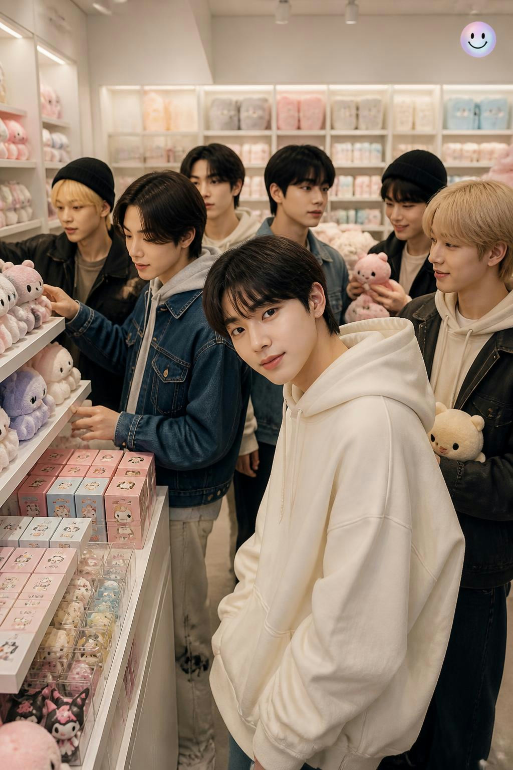 Hasta los idols de ENHYPEN se pierden comprando cositas tiernas en Miniso.