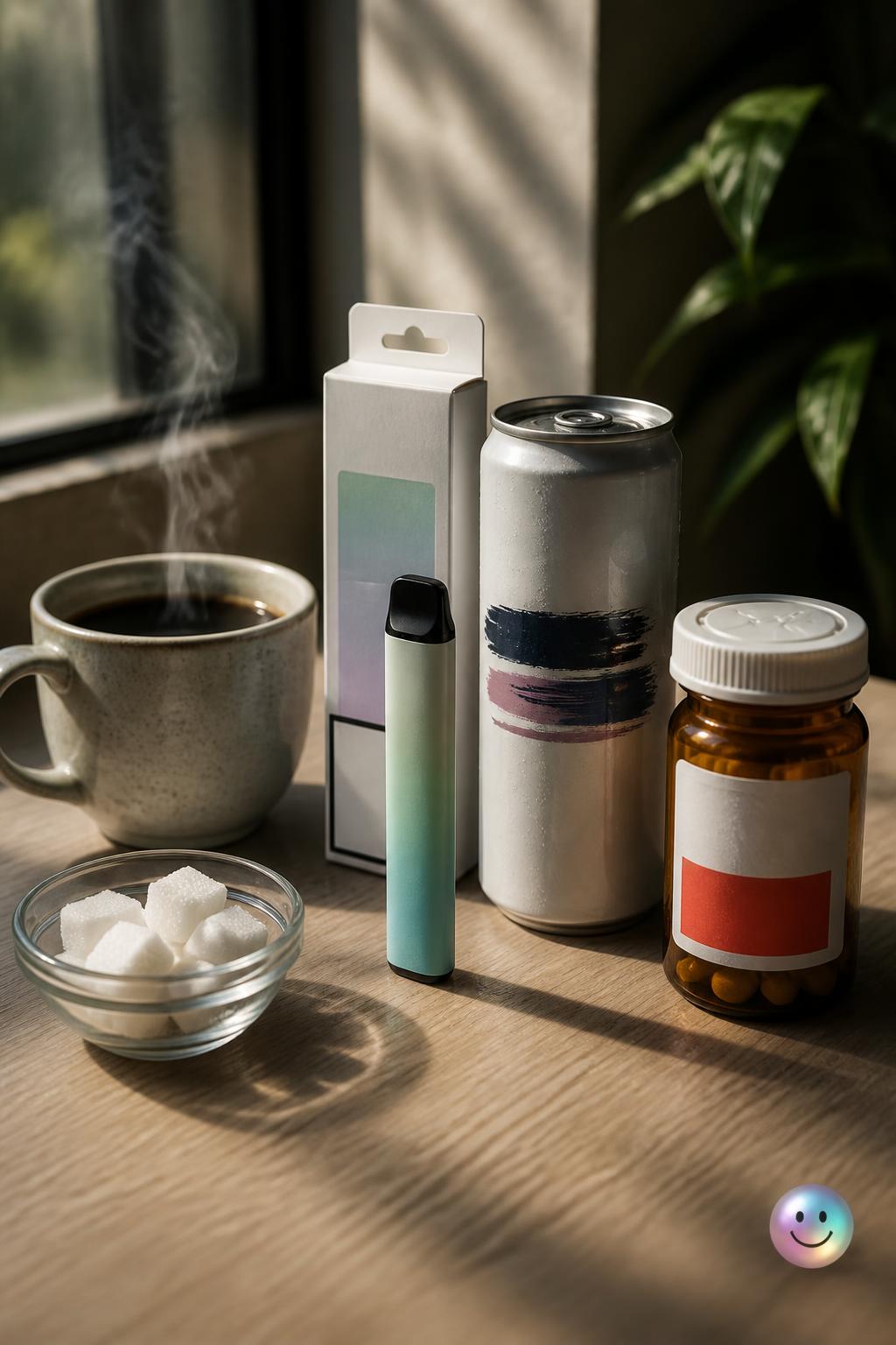 The brain confuses addictive substances like vapes and alcohol with its own happiness chemicals.