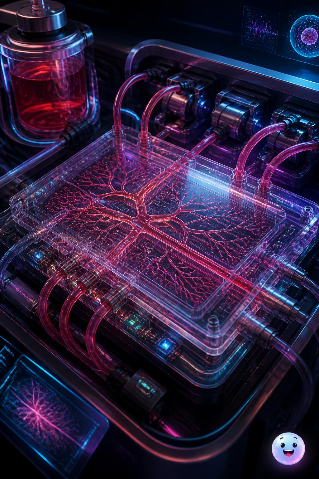 Microfluidic chips mimic real blood vessels to keep bio-hybrid intelligence transfer systems alive
