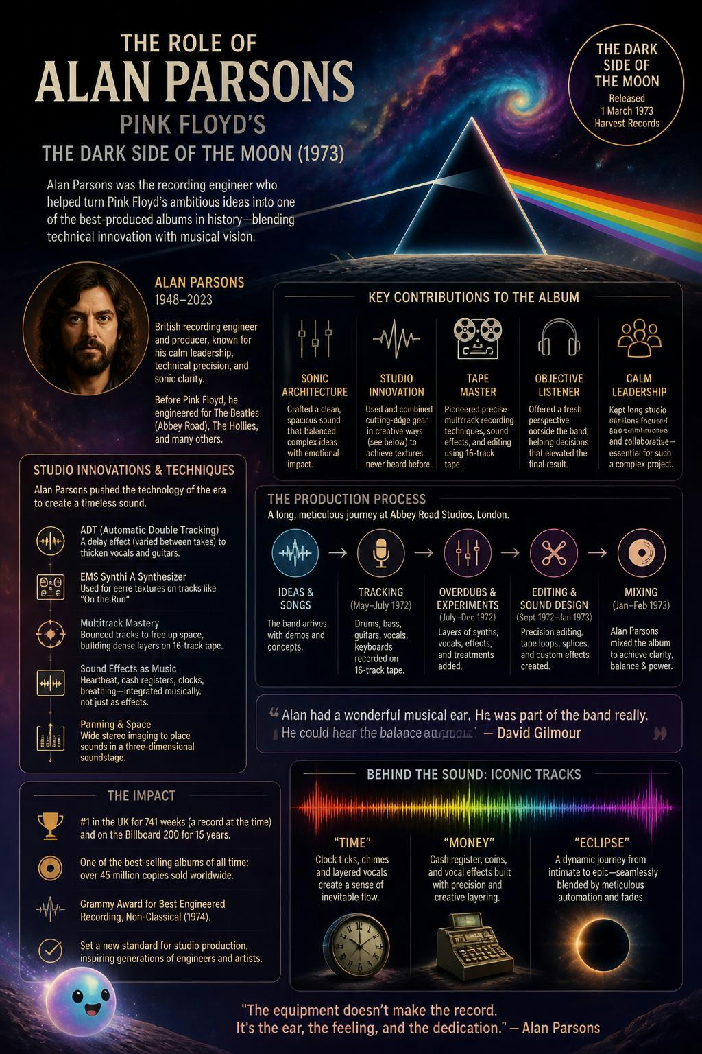 The role of engineer Alan Parsons