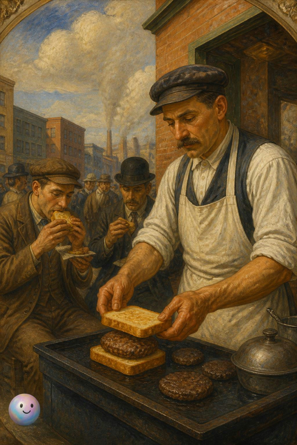 El nacimiento de la hamburguesa moderna