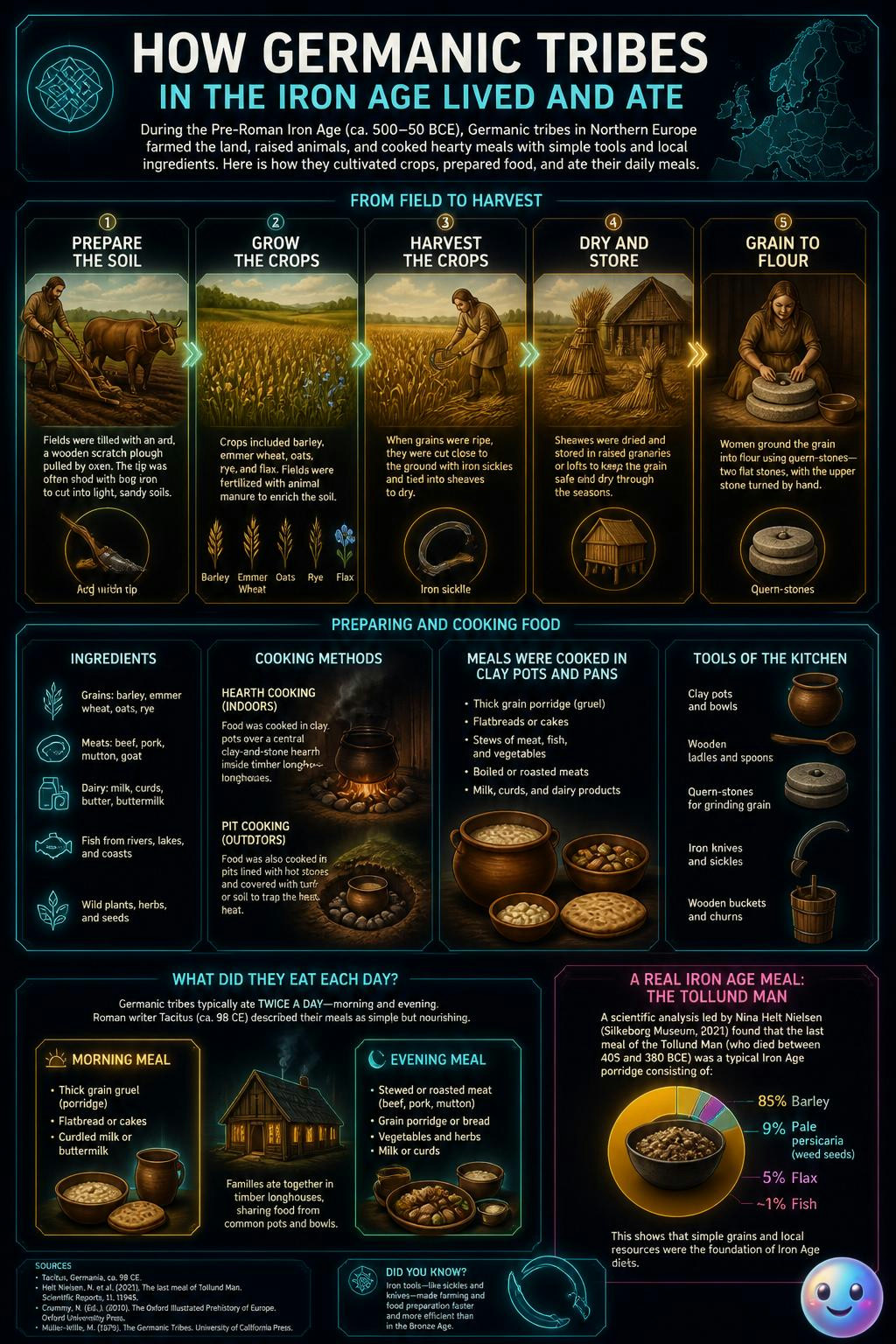 Understanding how Iron Age tribes went from raw soil to a hot dinner is wild.