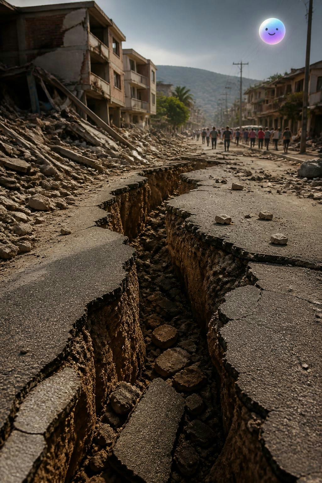Fallas geológicas que rompen el suelo