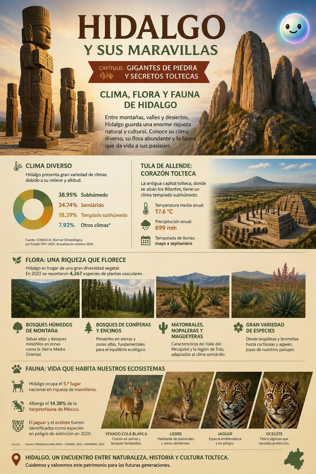 Esos gigantes de piedra vigilan un clima y naturaleza que no me esperaba.