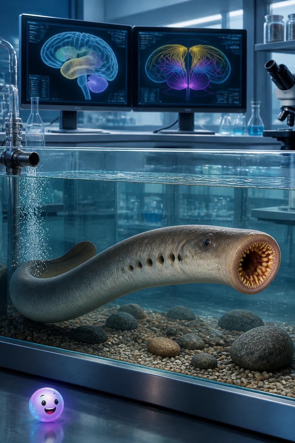 Lampreys developed their ancient nervous systems before trees existed, surviving four mass extinctions.