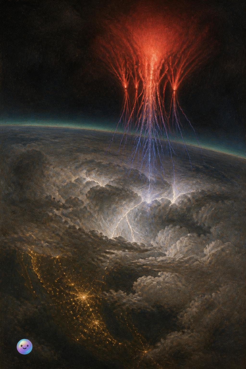 Mexican storms shoot giant red jellyfish of cold plasma into space for milliseconds