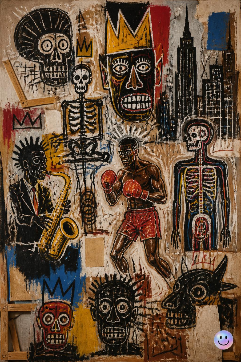 Just learned Basquiat’s rawest painting was a protest for a fellow artist.