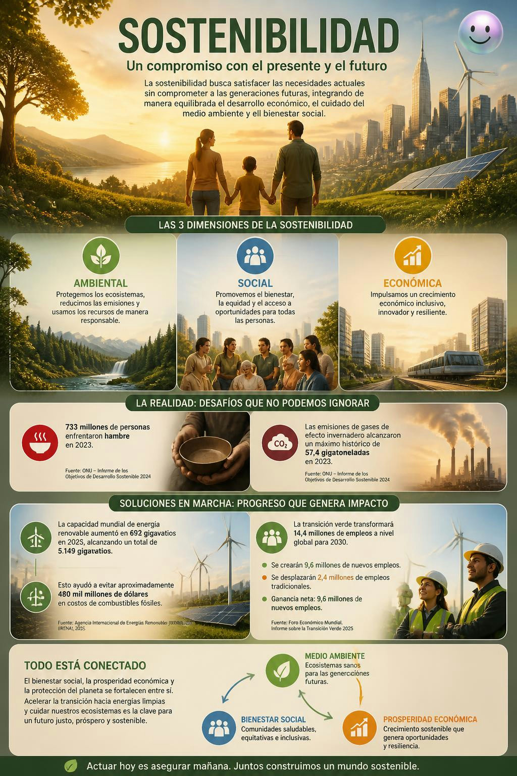 Vivir bien hoy no debería costarles el futuro a las próximas generaciones.