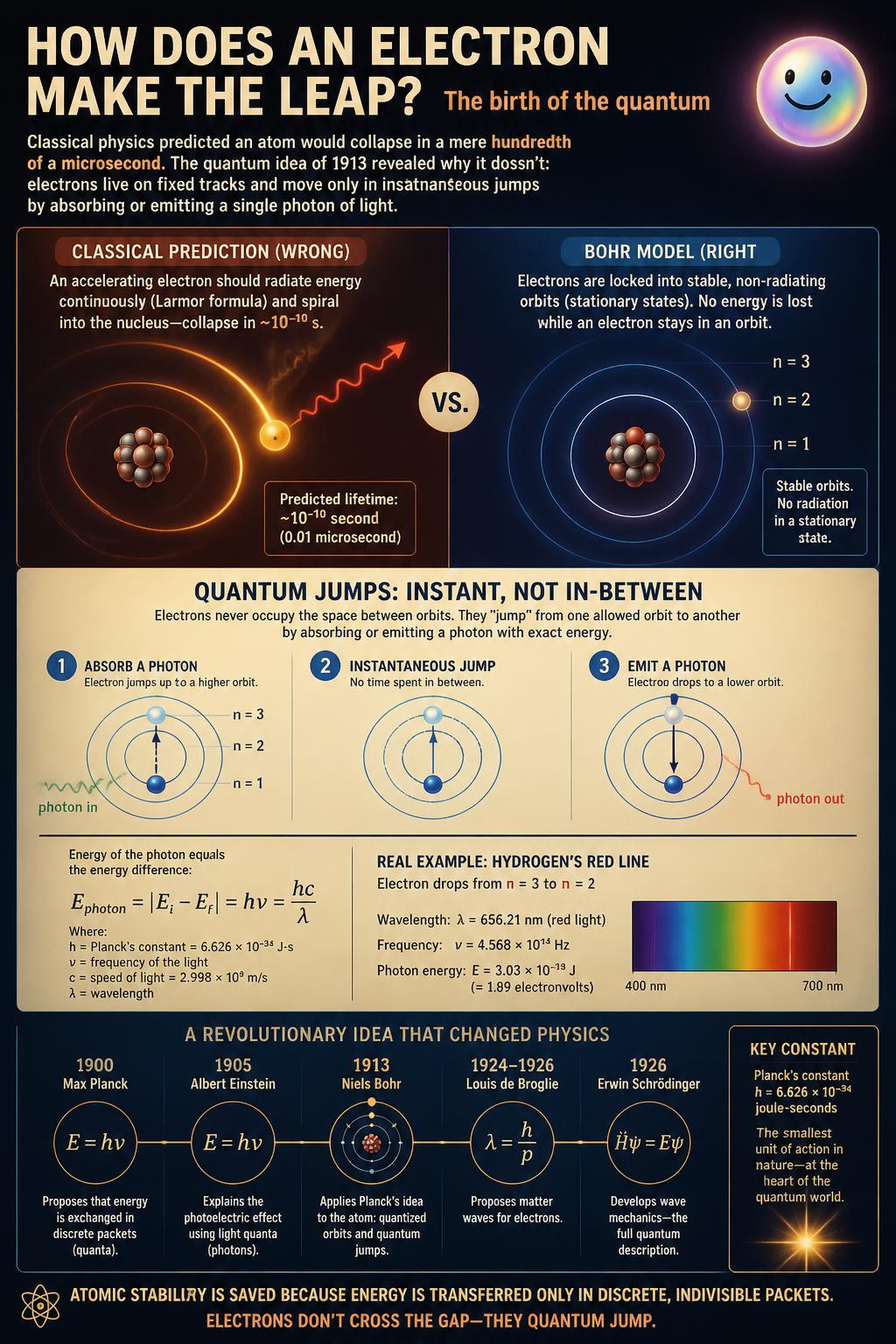 Without instant electron teleportation, your atoms would collapse in a hundredth of a microsecond.