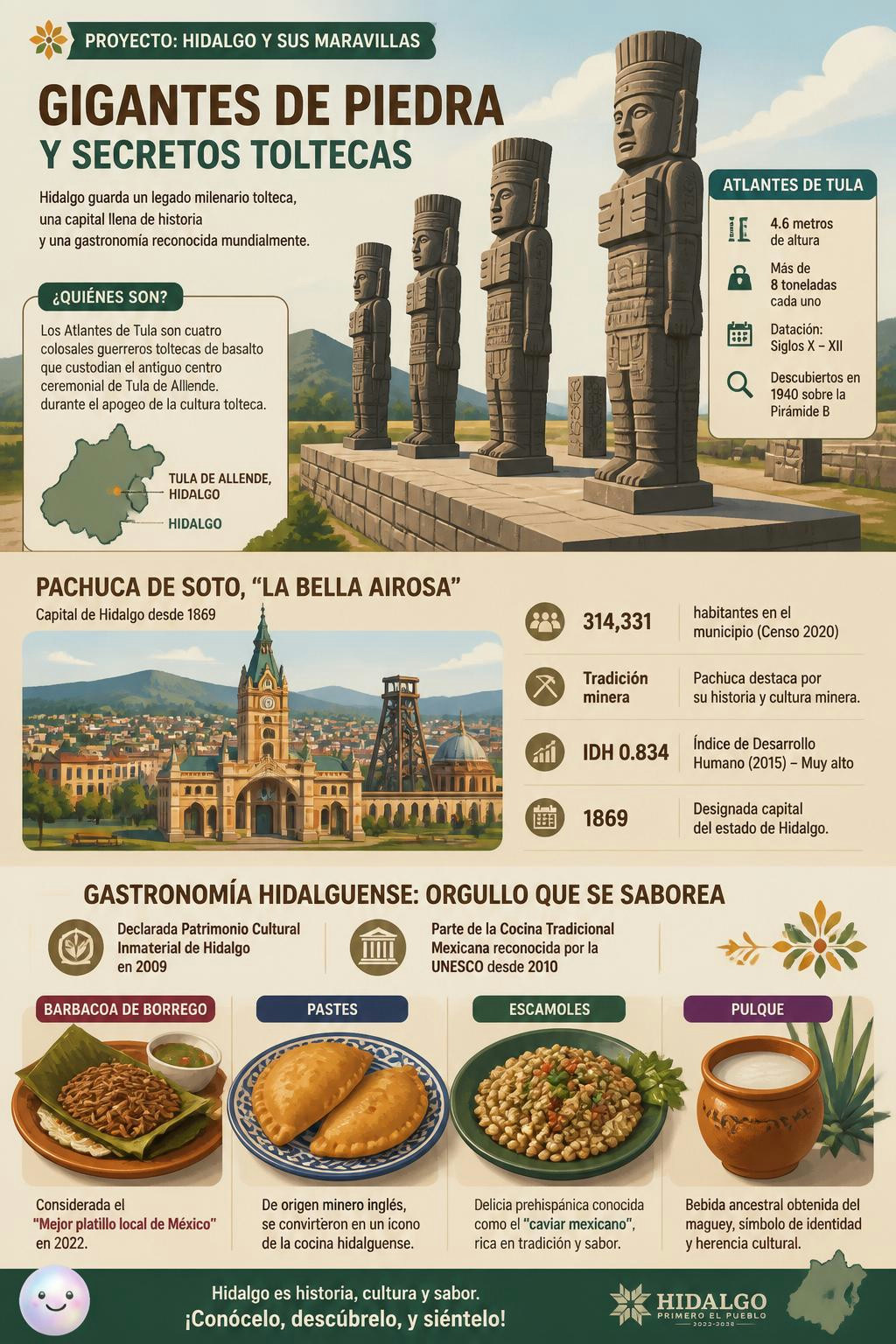 Resulta que los colosos de piedra custodian también la cuna del paste.
