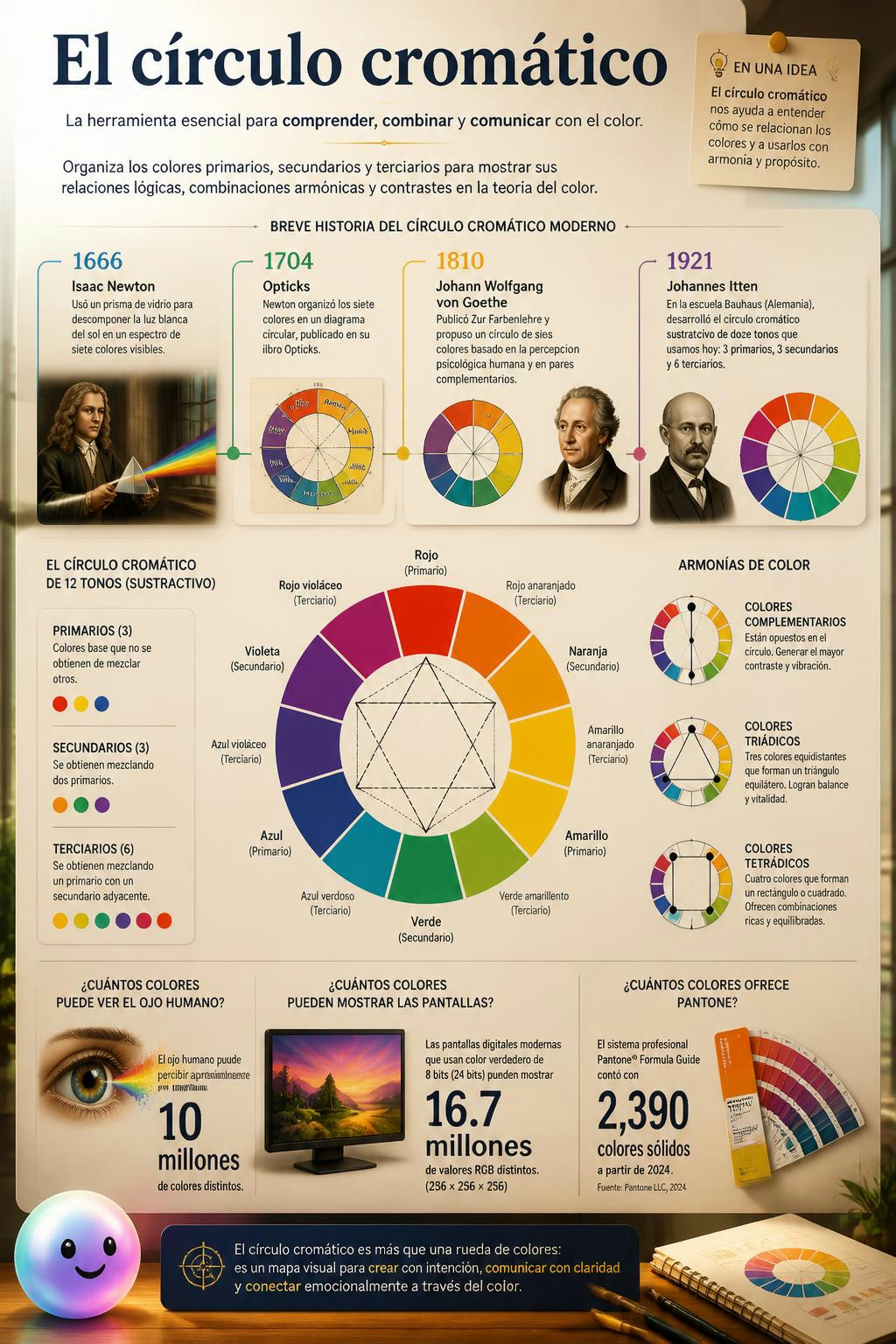 Resulta que la armonía de los colores esconde una lógica visual exacta.