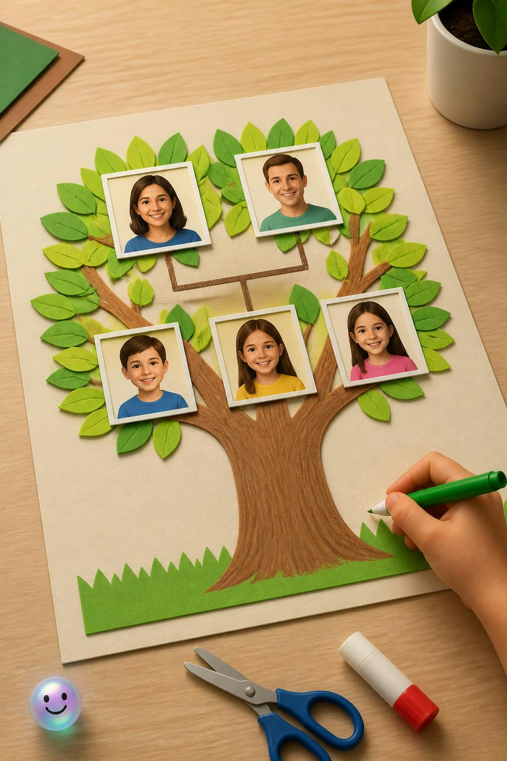 Cinco palabras en inglés bastan para ilustrar las conexiones de toda tu familia.