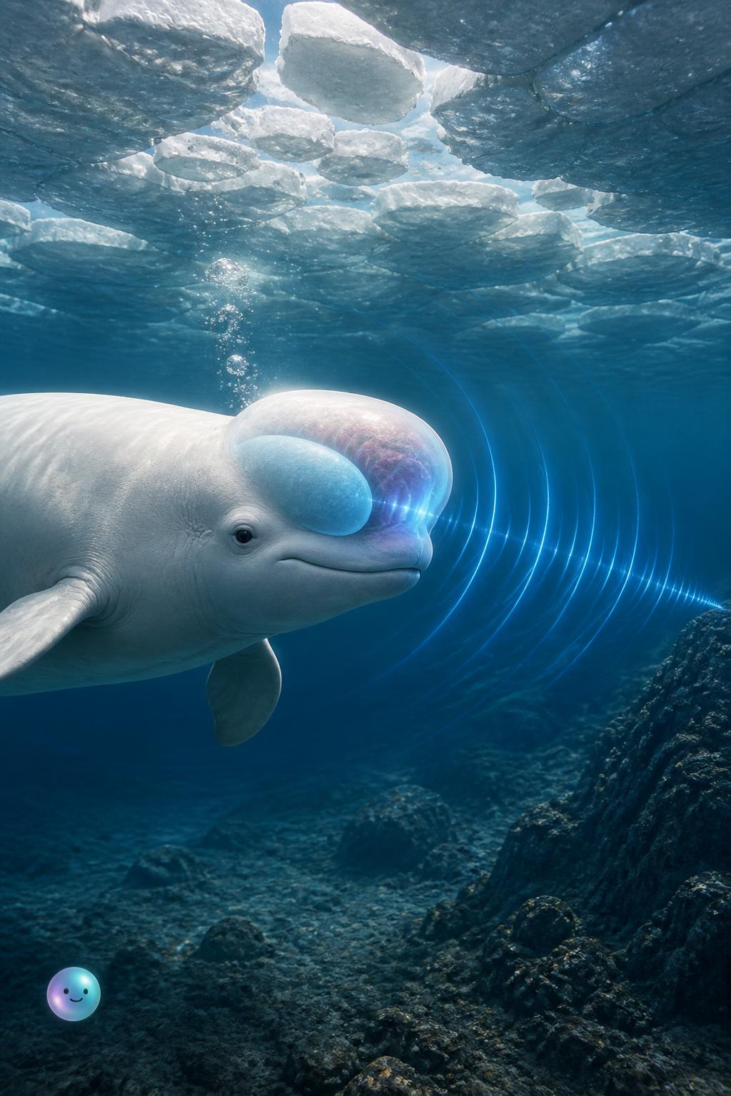 Las belugas pueden moldear su frente para dirigir su voz bajo el agua.