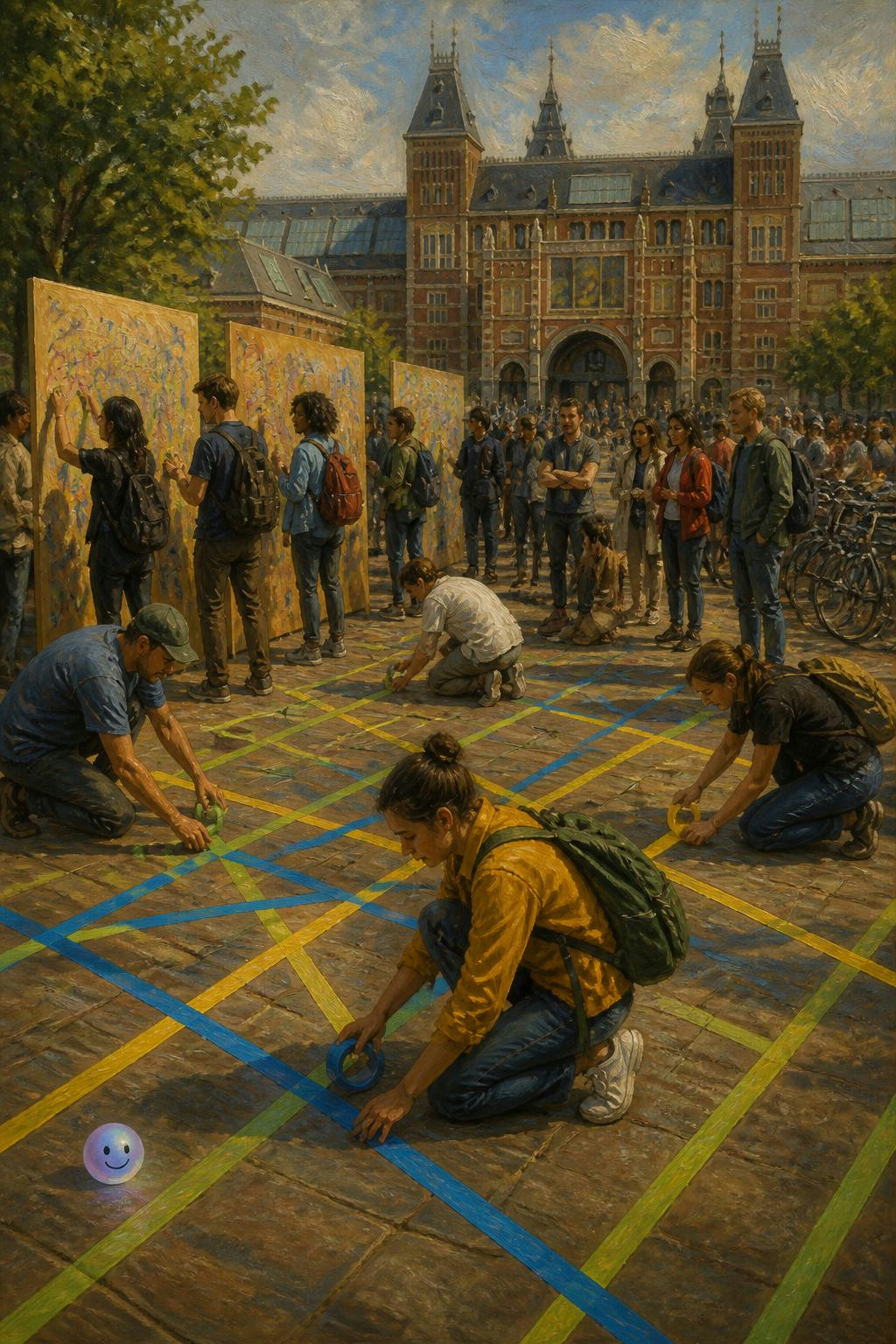 Spontane straatkunst blijkt de snelste manier om een gemeenschap te bouwen.