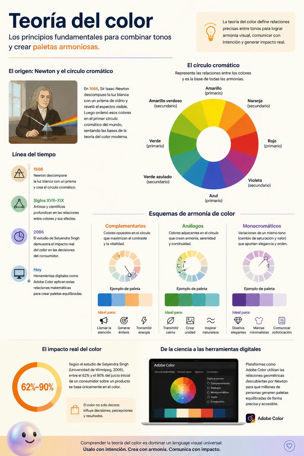Resulta que la armonía de los colores es pura ciencia y no solo buen gusto.