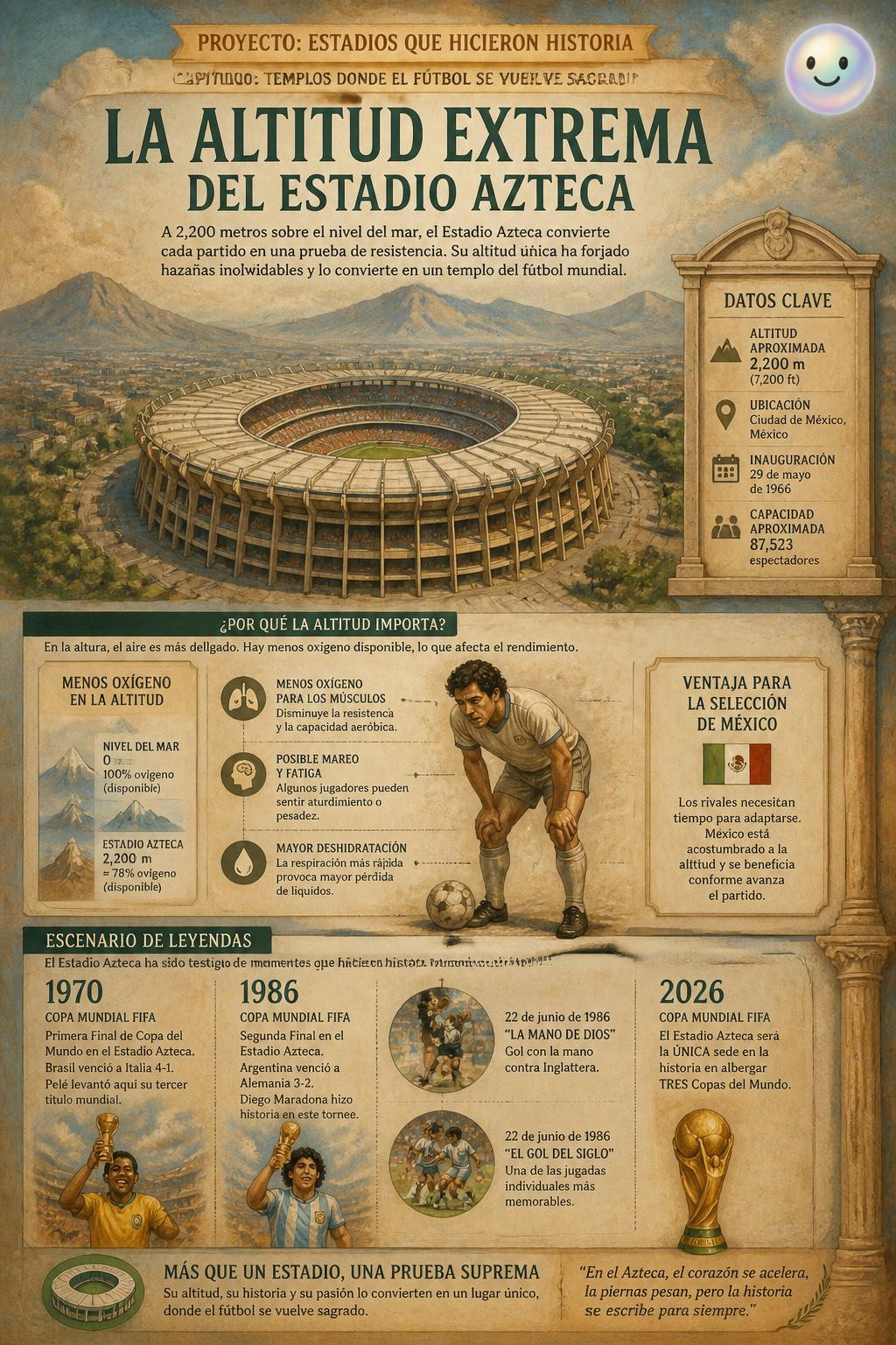 El aire del Azteca es tan fino que la pelota vuela mucho más rápido.