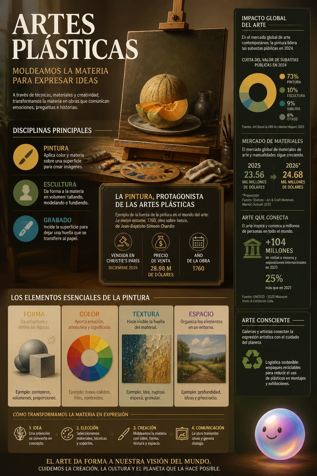 La materia y el espacio se moldean para que podamos tocar un pensamiento.