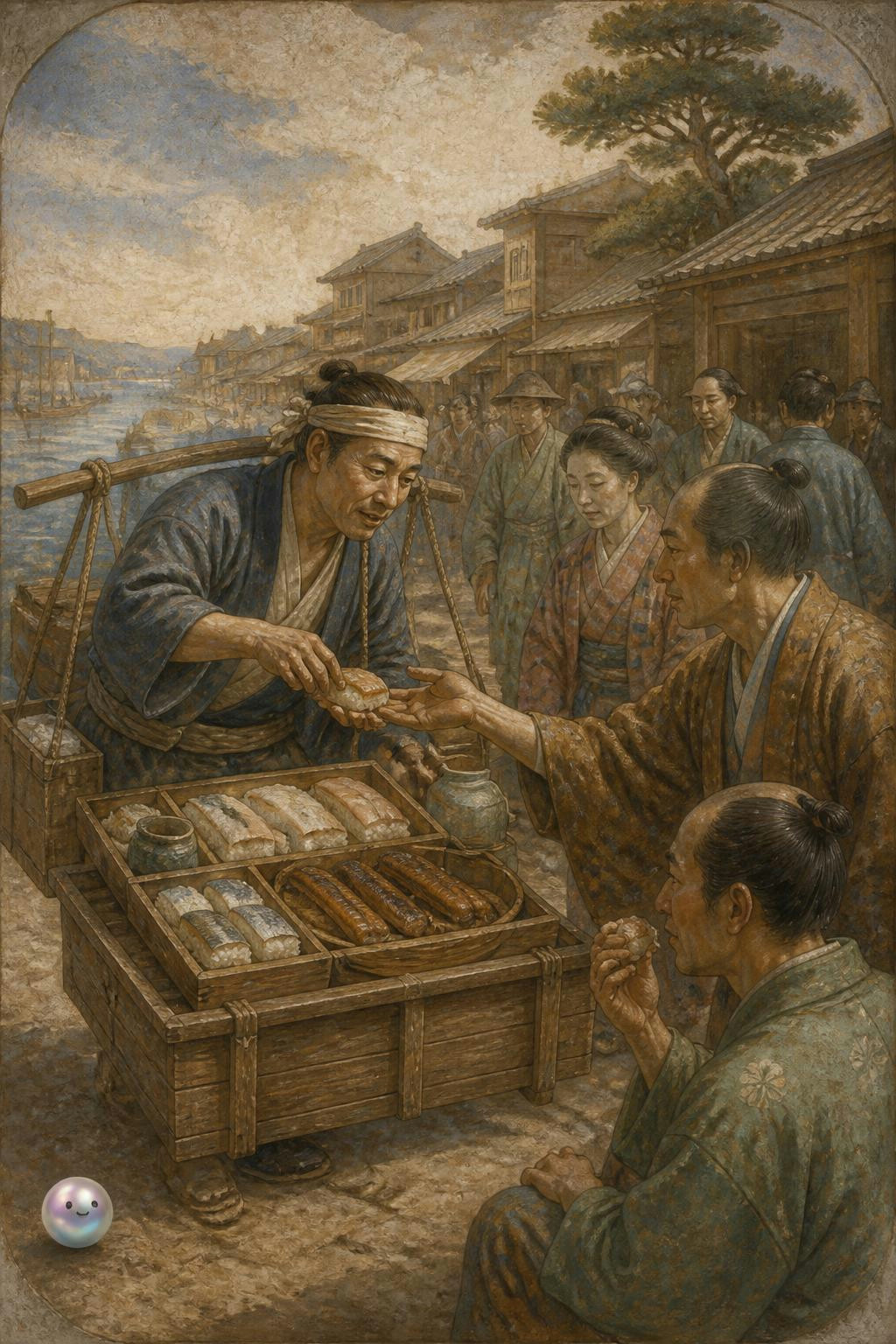 Sushi as the original Japanese street food snack