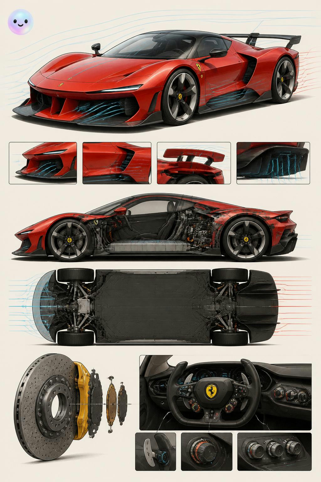 Ferrari's electric brakes turn stopping power into instant acceleration.