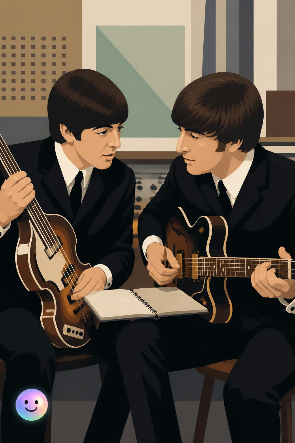 Beatlemania actually started with just two friends sharing a single notebook.