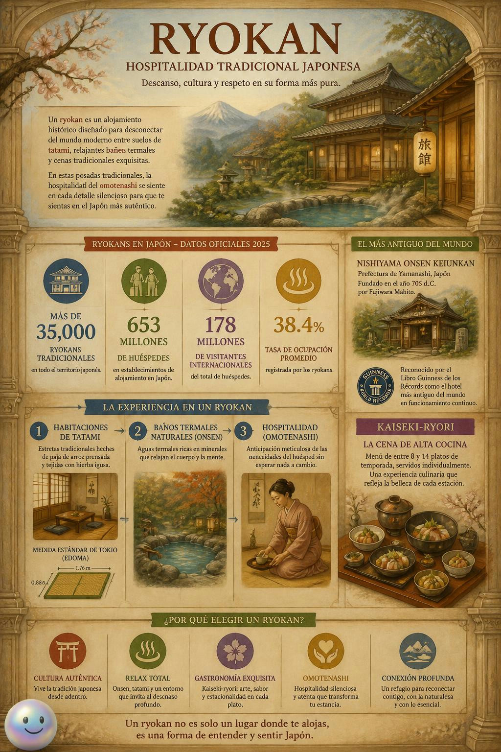 El ryokan ofrece la forma más pura de experimentar la cultura y el respeto japonés