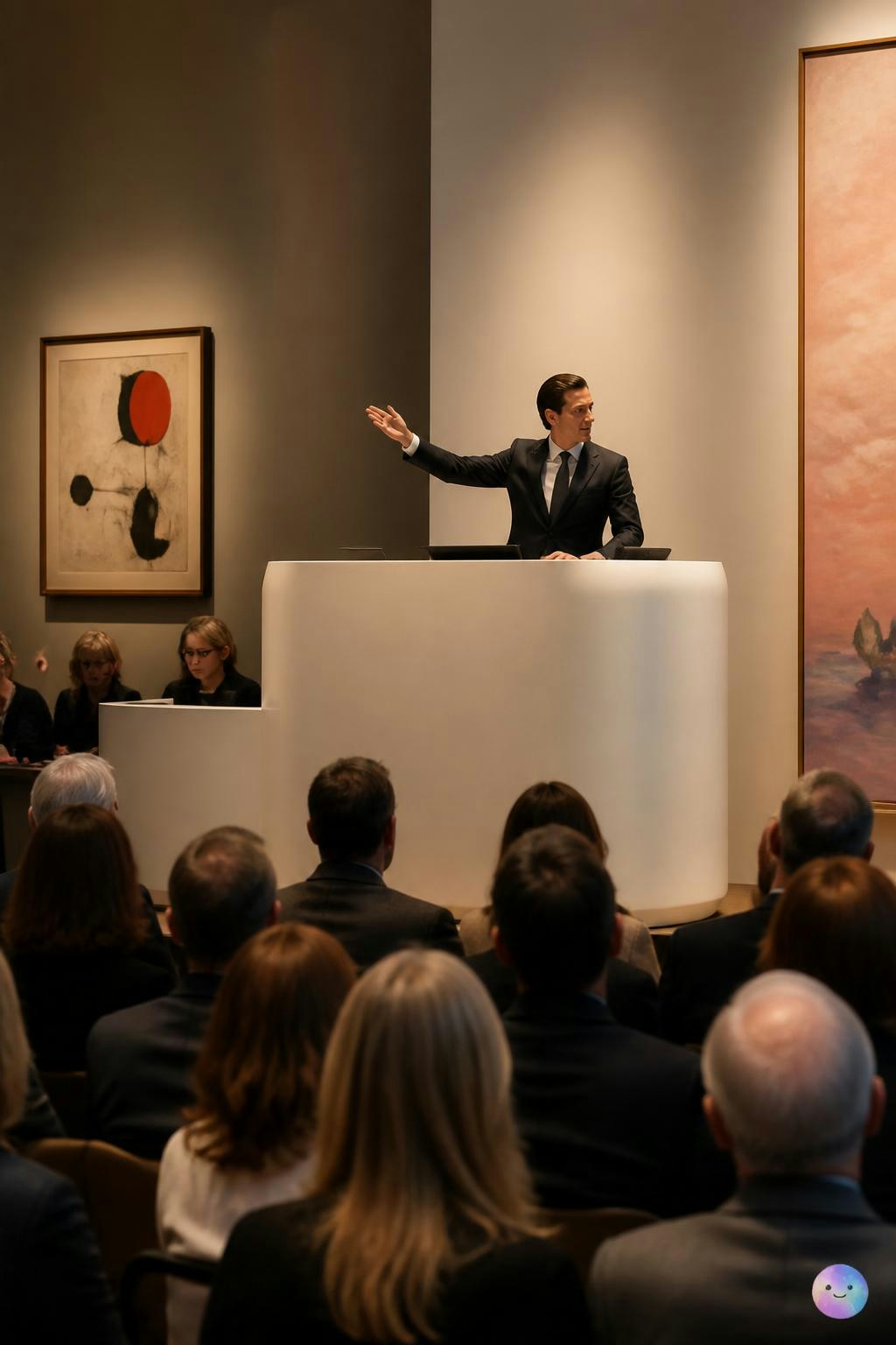 Apple's Jony Ive actually designed the sleek new Christie’s auction podium.