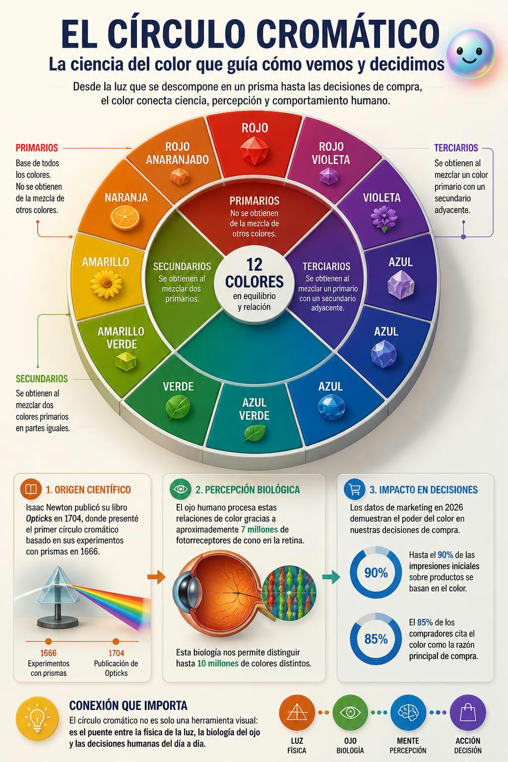 Qué fácil es entender la teoría del color si la ves como rebanadas de pizza.