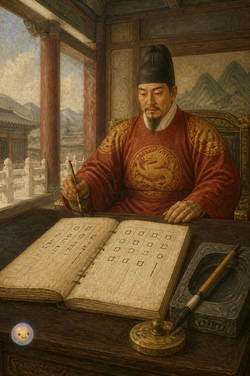 Qué genial que el Hunminjeongeum se creara para que todos pudieran leer.
