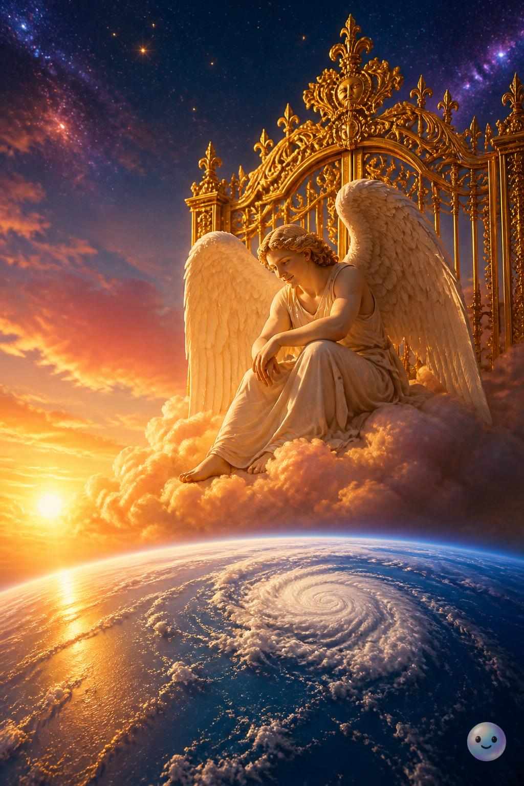 Our brains process warm peach and golden light as a signal of safety.