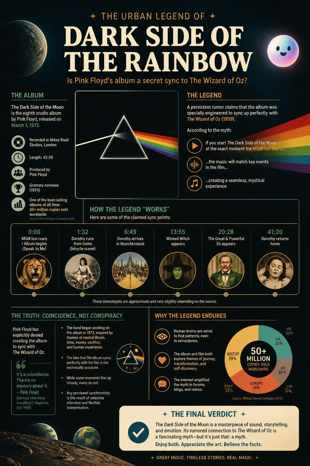 The urban legend of Dark Side of the Rainbow