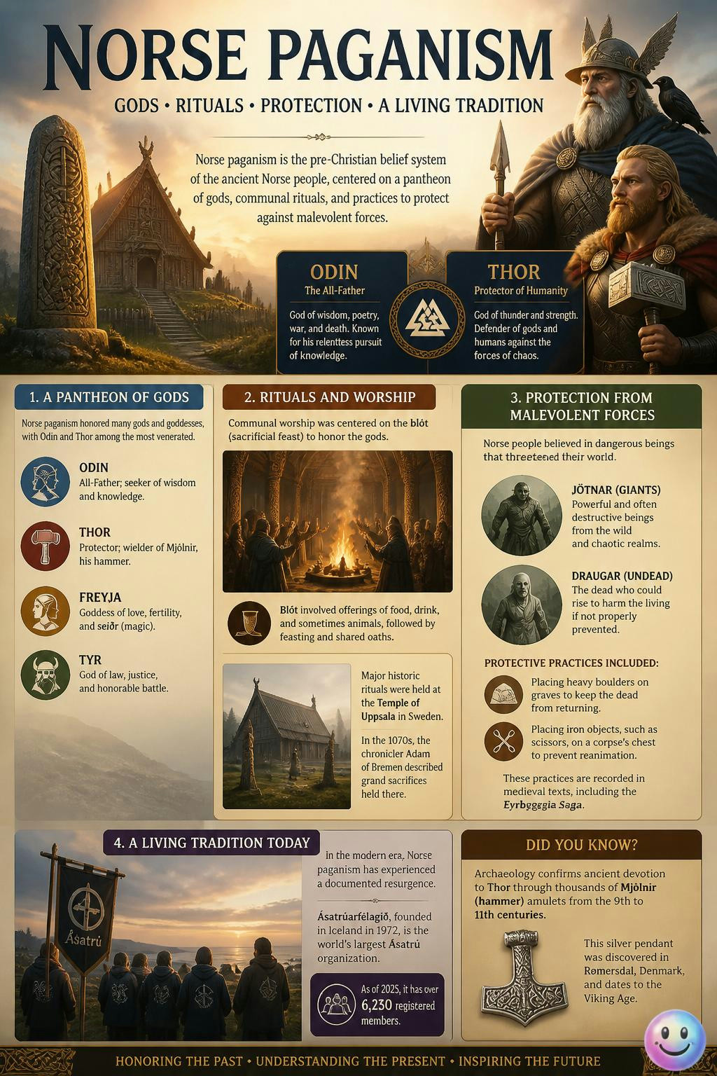 Norse paganism was actually a survival guide against literal monsters.