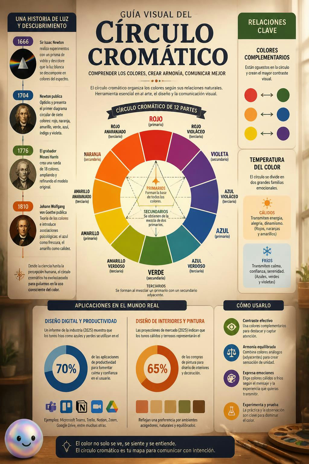 Entendí que los colores opuestos se necesitan entre sí para resaltar.