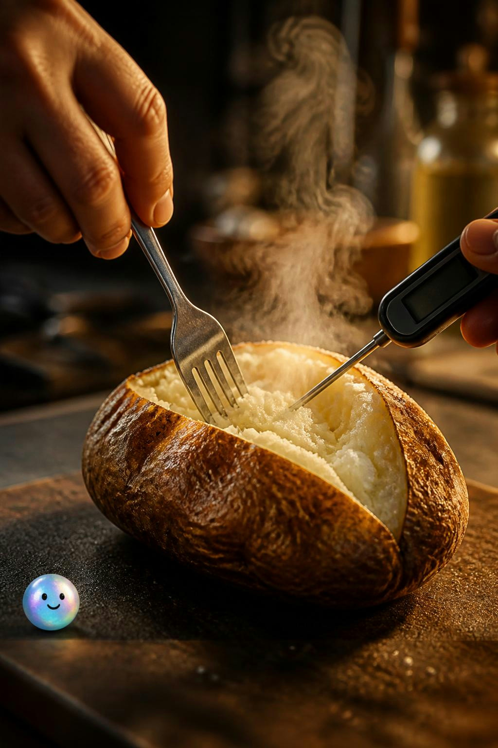 Controlling microscopic steam explosions is the secret to a fluffy potato.