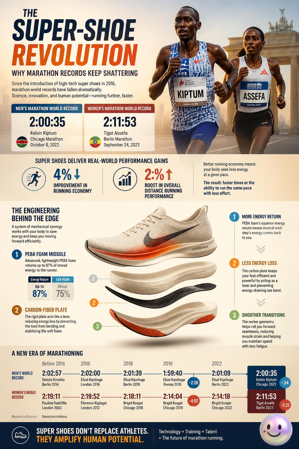 The super-shoe revolution: why marathon records keep shattering