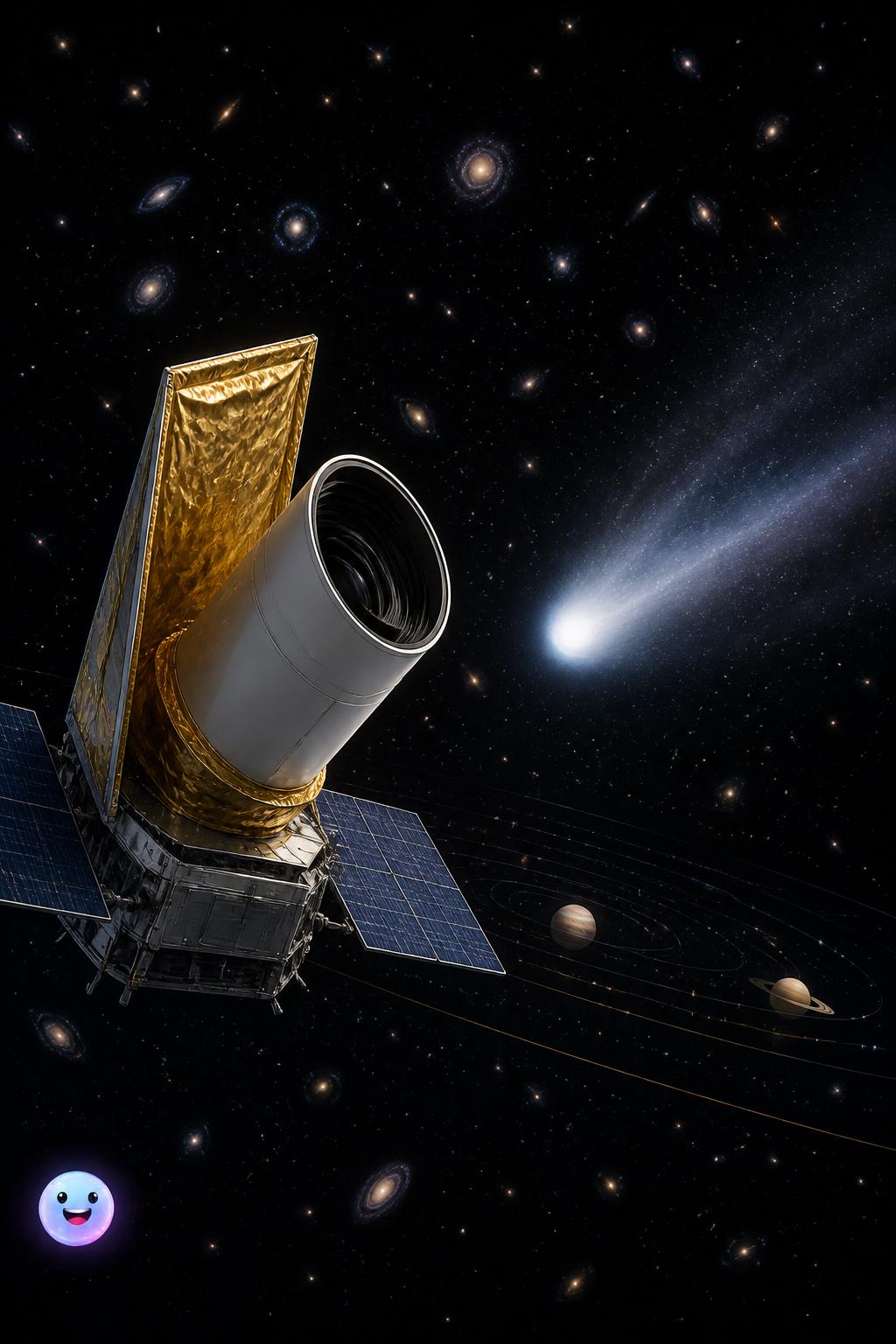 O telescópio Euclid descobriu seu primeiro cometa, o C/2026 S1, no Sistema Solar.