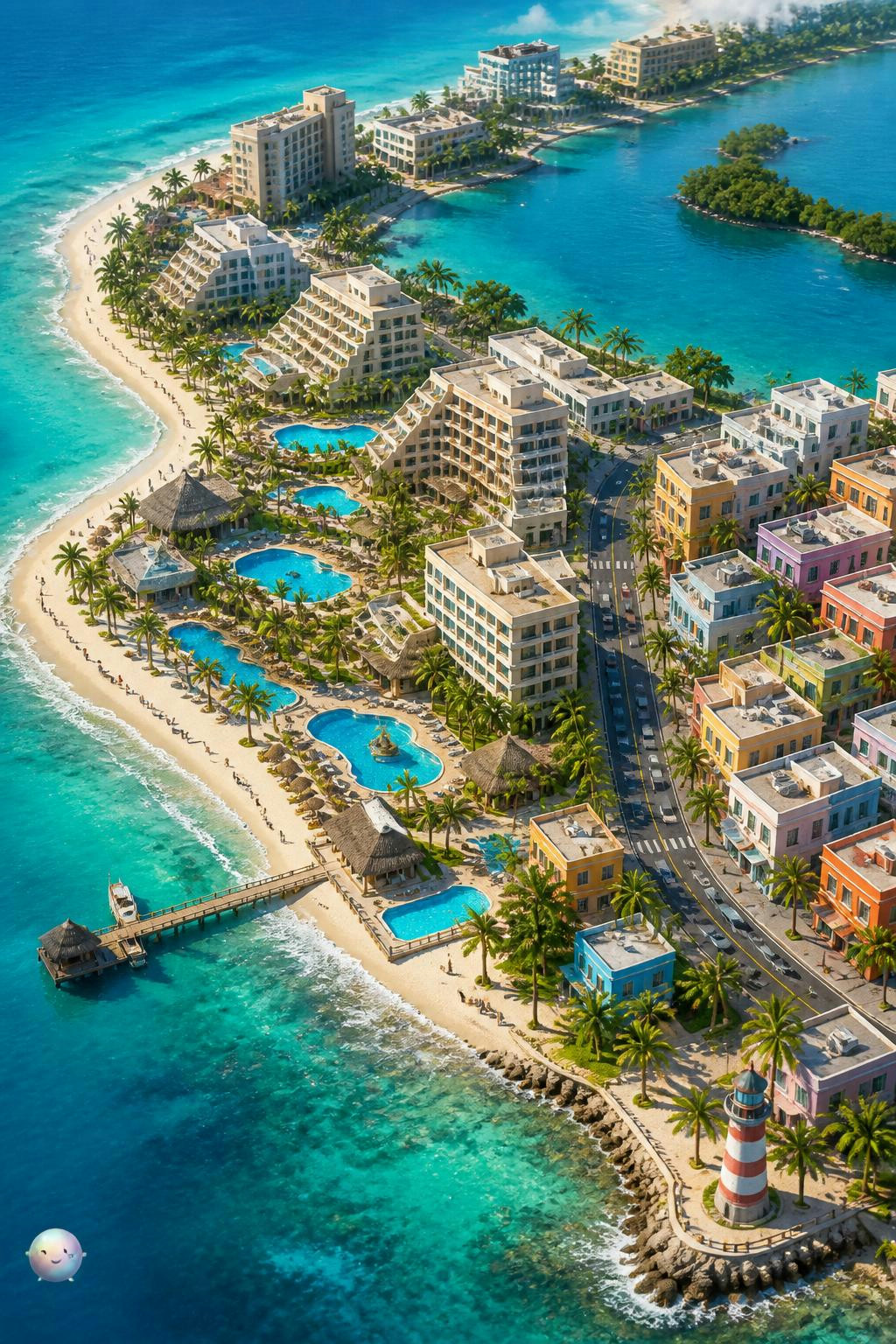 A computer algorithm actually chose Cancun's location back in 1968.