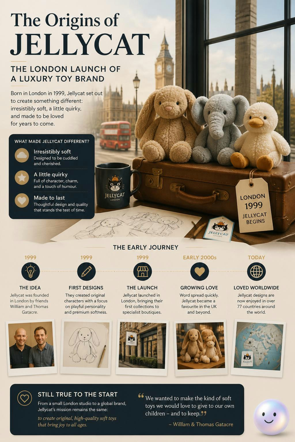 A kid’s silly idea of jelly and cats actually launched a luxury toy empire.