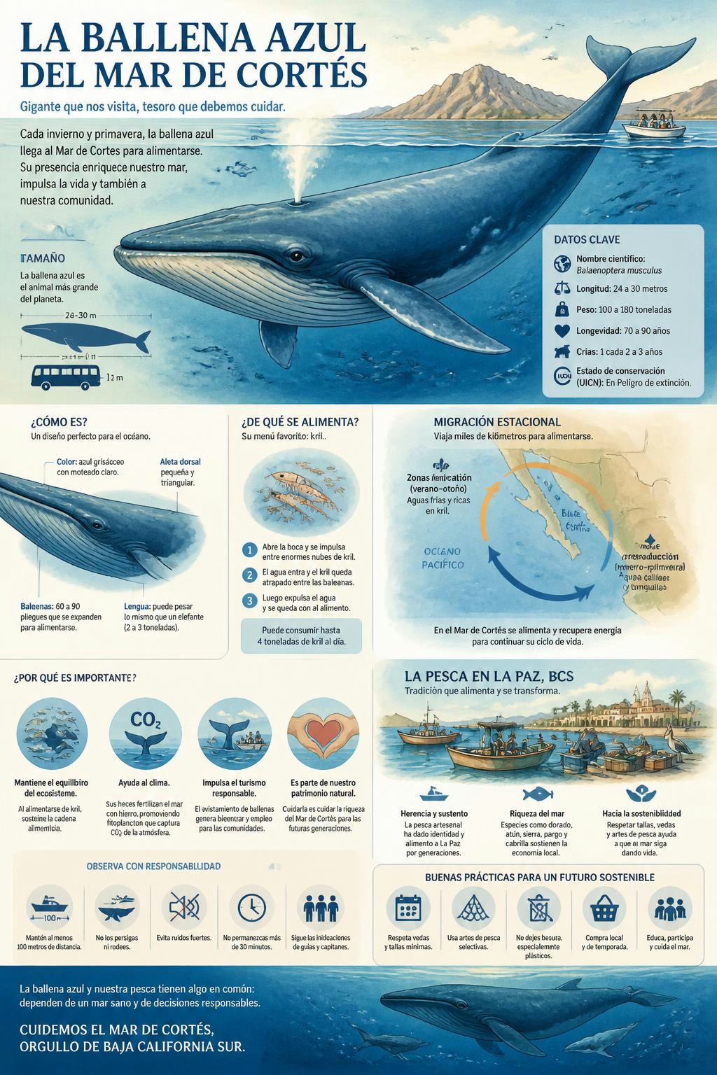 It’s wild that the world’s largest animal calls the Sea of Cortez its nursery.
