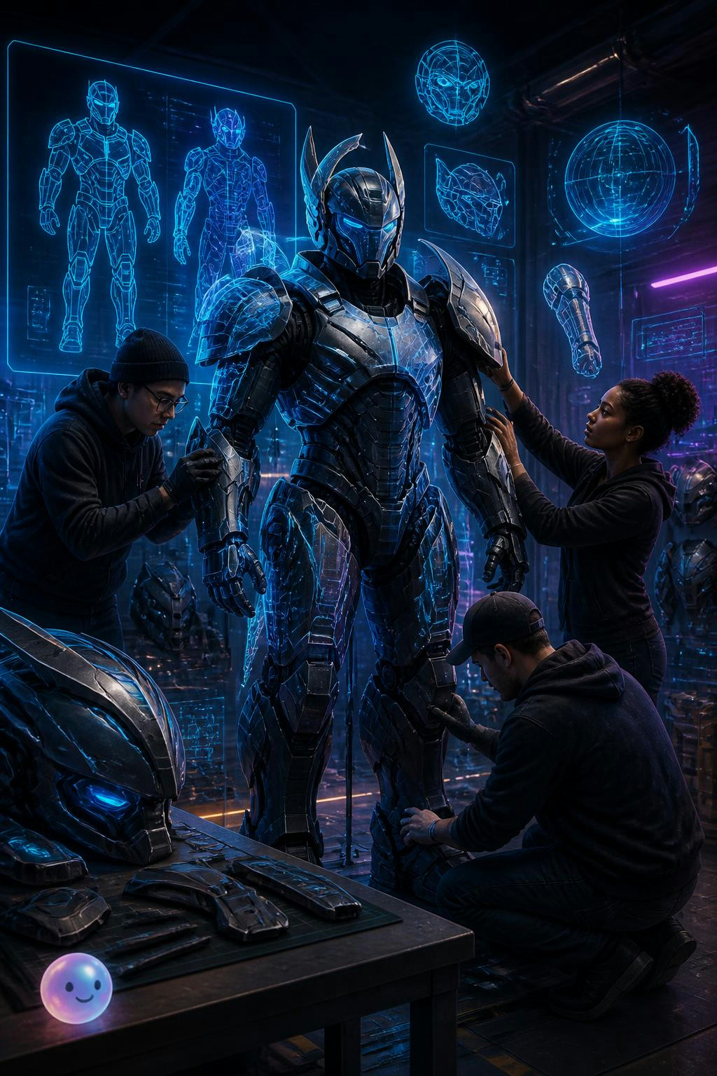 The engineering behind giant costume armor builds