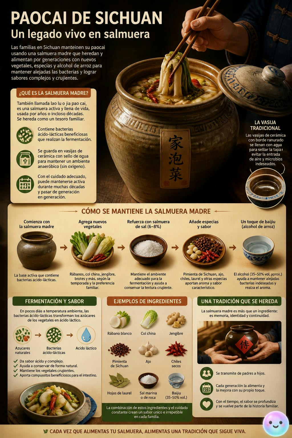 Qué locura que en Sichuan hereden y mantengan la misma salmuera por siglos.