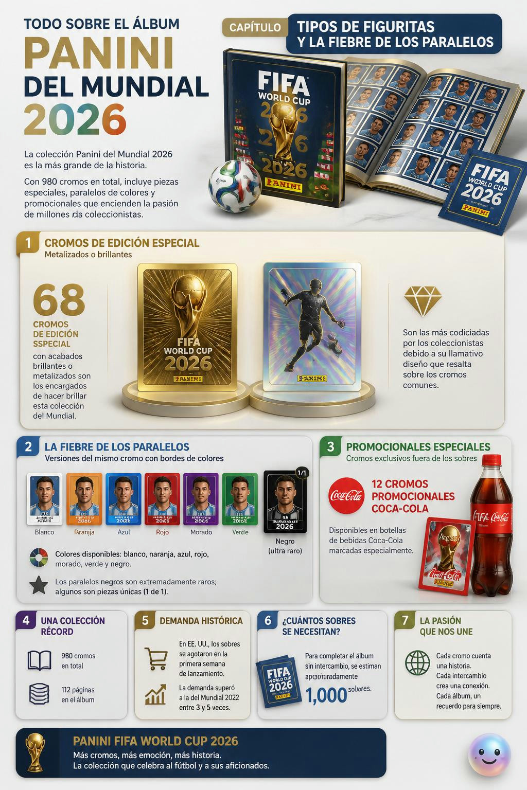 Resulta que el tesoro del álbum de 2026 son solo 68 cromos brillantes.